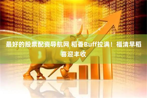 最好的股票配资导航网 稻香Buff拉满！福清早稻喜迎丰收