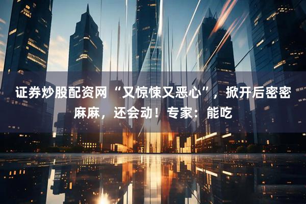 证券炒股配资网 “又惊悚又恶心”，掀开后密密麻麻，还会动！专家：能吃